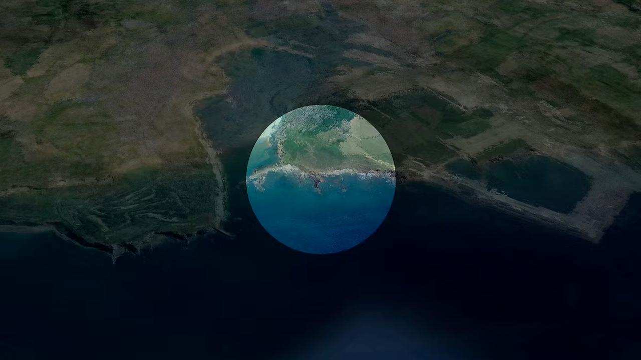 Arrêt sur image du morphing des points de connectivité terrestres du dernier câble de télécommunication transatlantique opérationnel à partir de l'hiver 2022, reliant les États-Unis, l’Espagne et l’Angleterre, à la vitesse de 340 Tbps et portant le nom de Grace Hopper en hommage à la mathématicienne américaine à l’origine d’un des premiers langage de programmation informatique.
