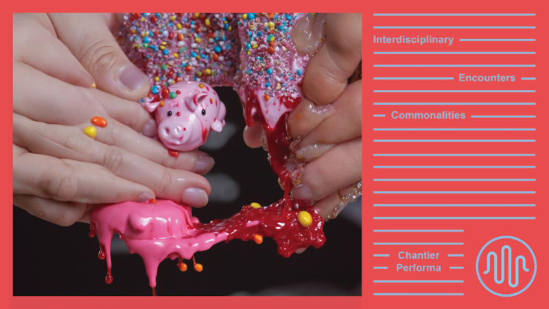 Withered hands tear into a pus-filled doughnut