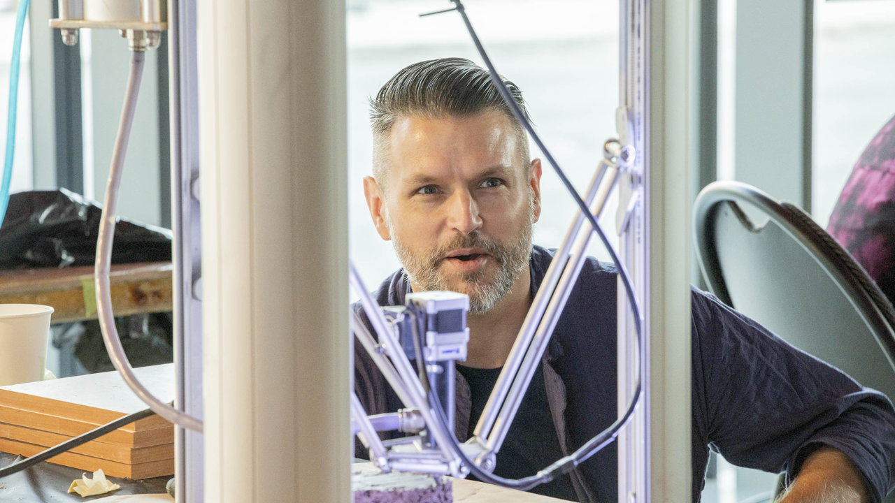 Martin Beauregard au laboratoire public Materia.
